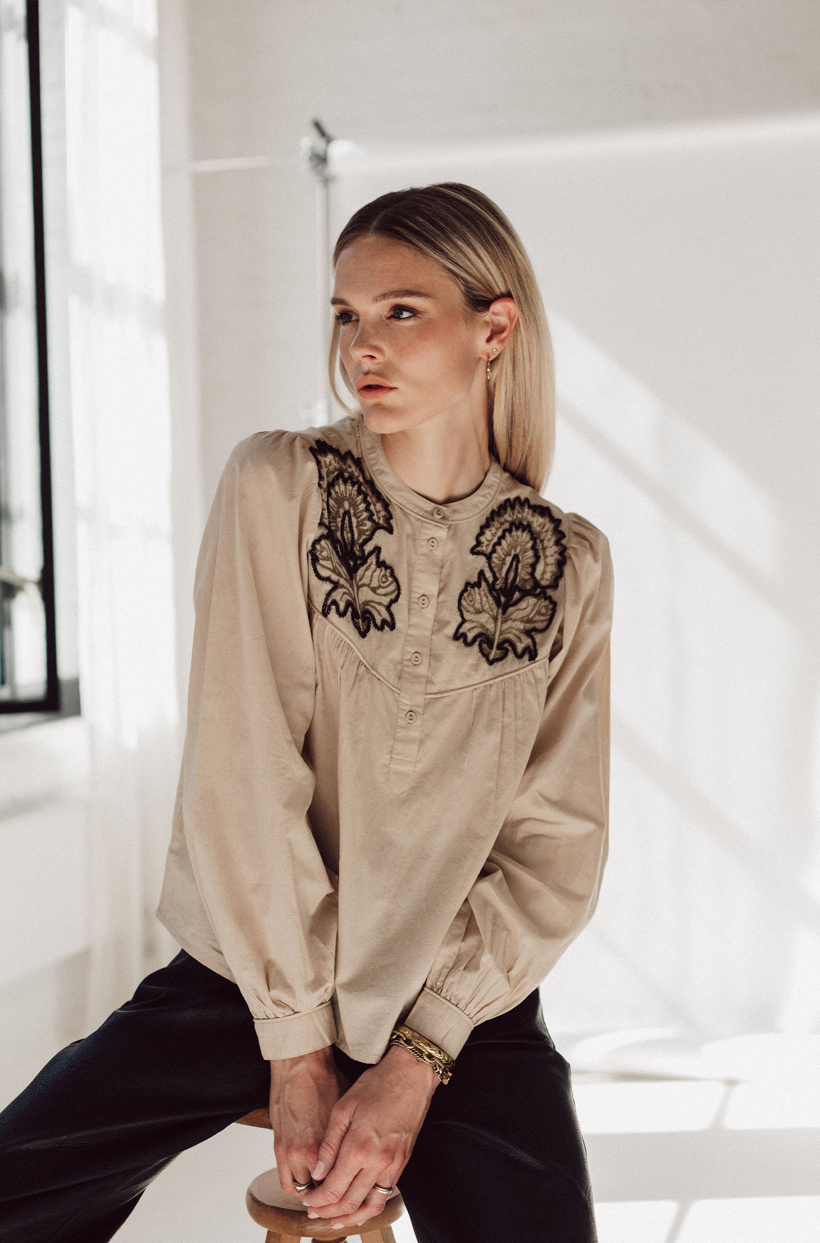 Feather blouse