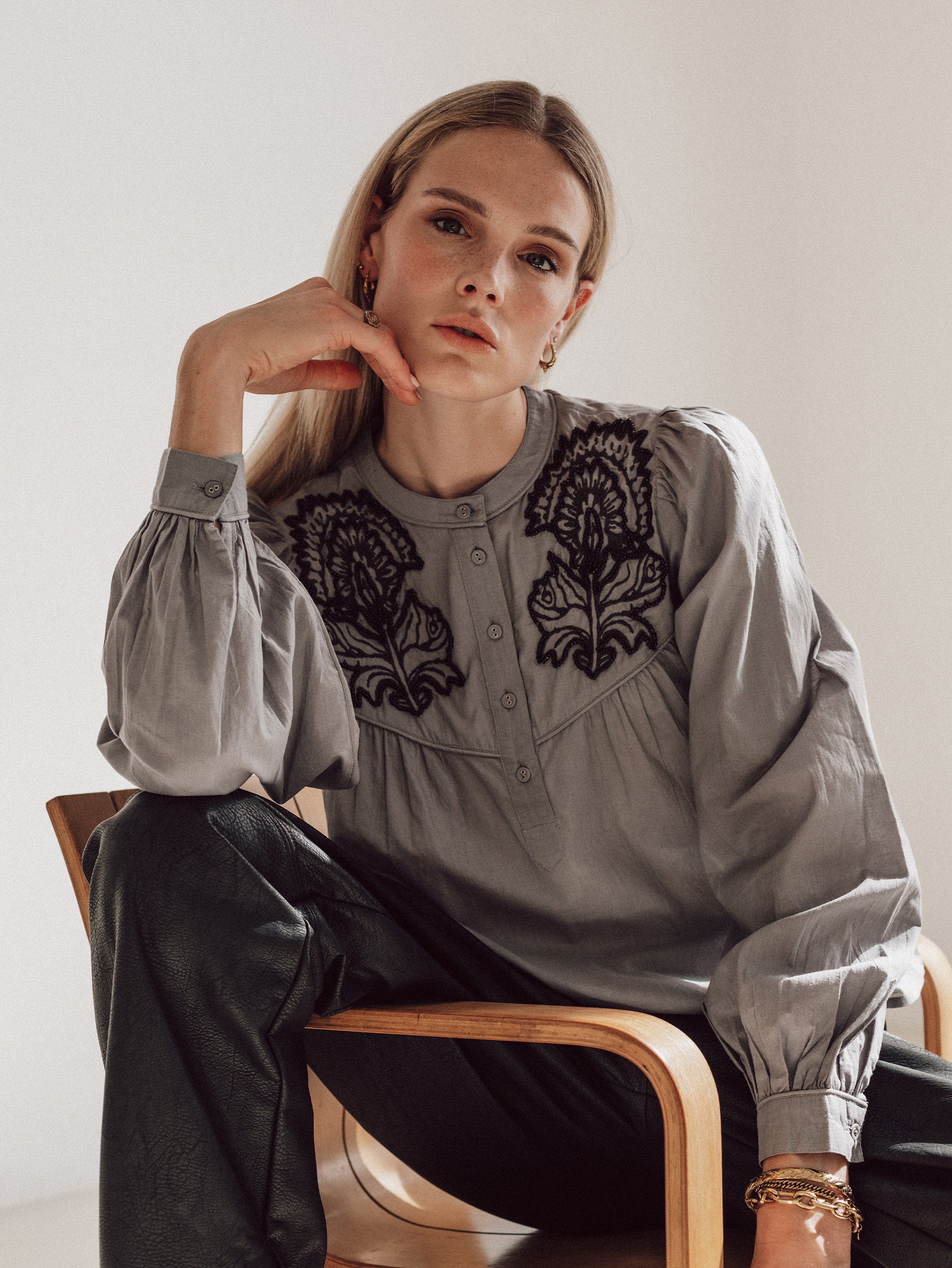 Feather blouse