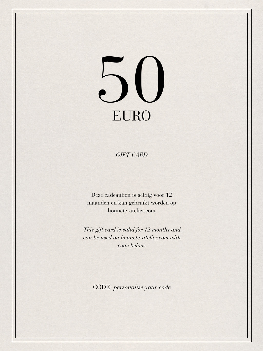Digitale Cadeaubon