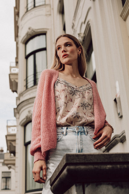 Carter top singlet viscose handmade print