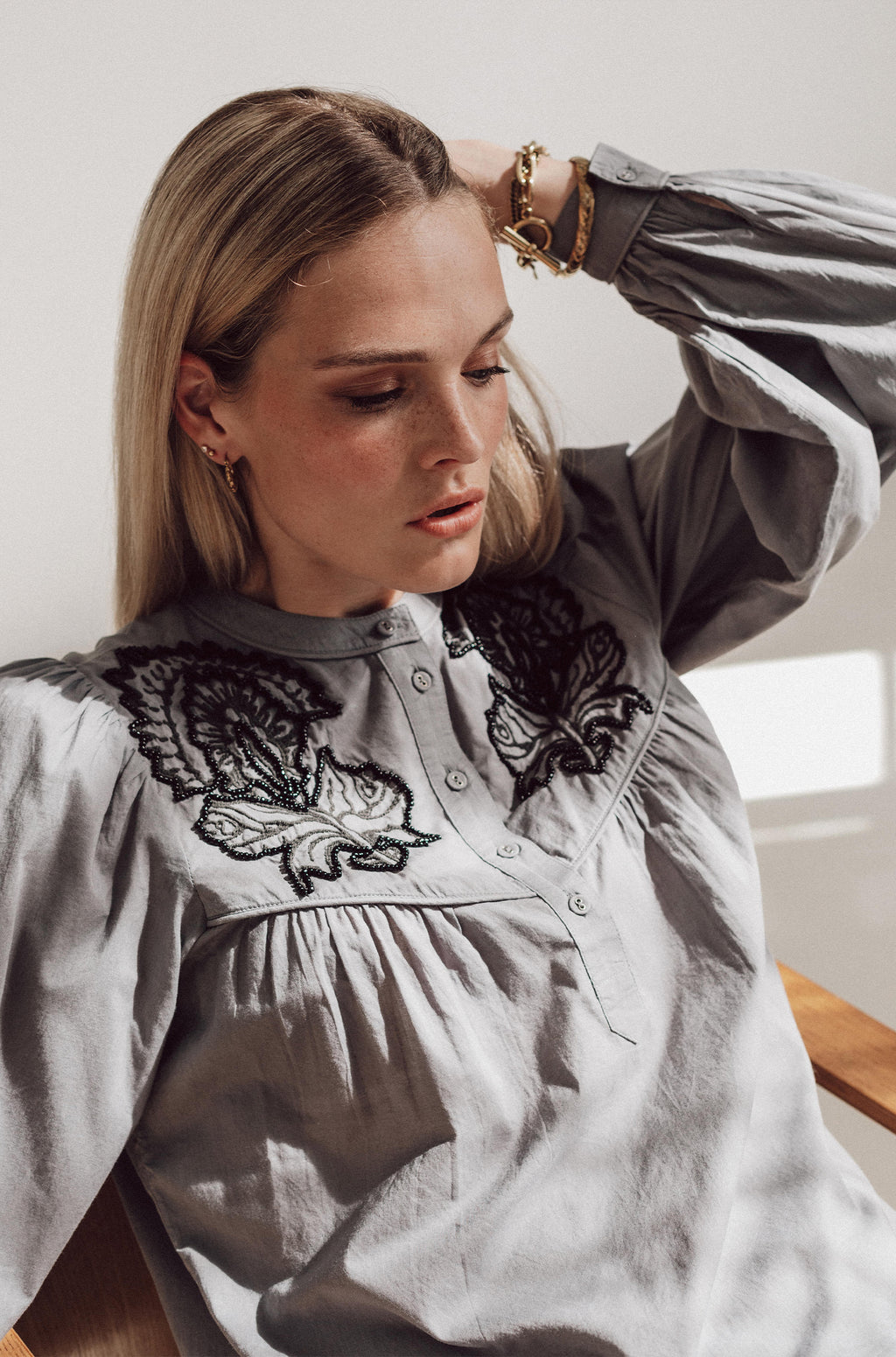 Feather blouse