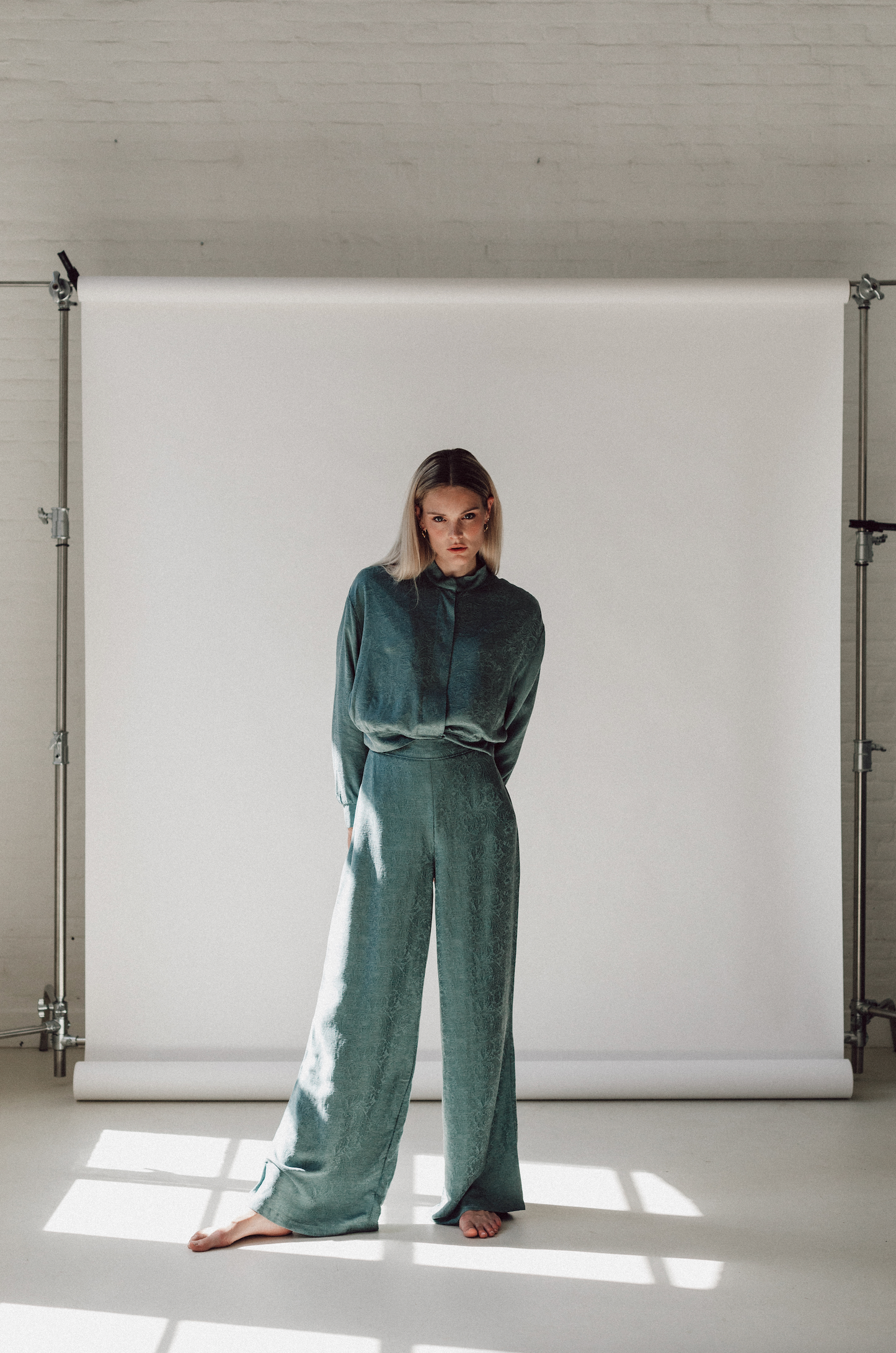 Linnie trousers green set