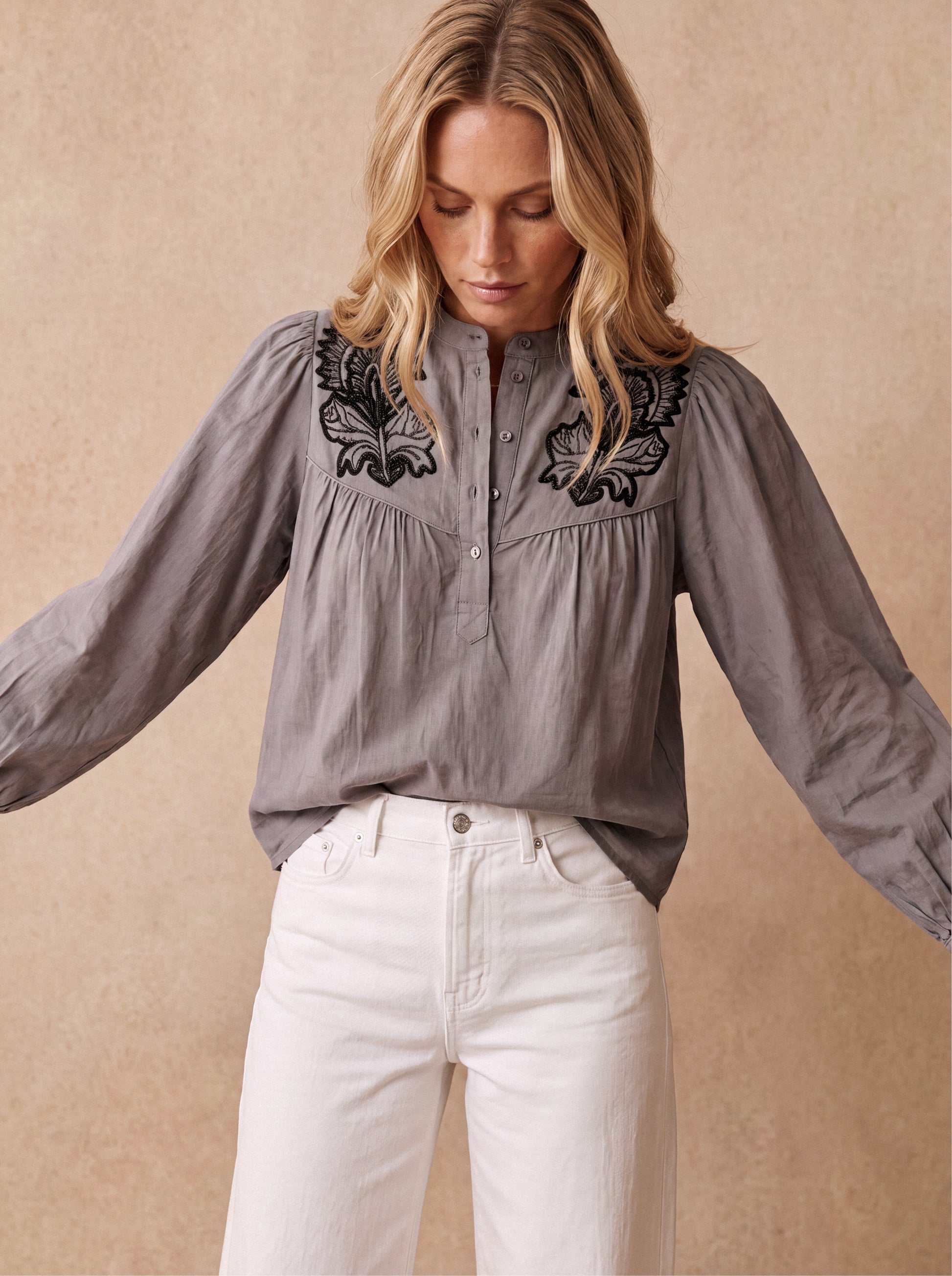 Feather blouse