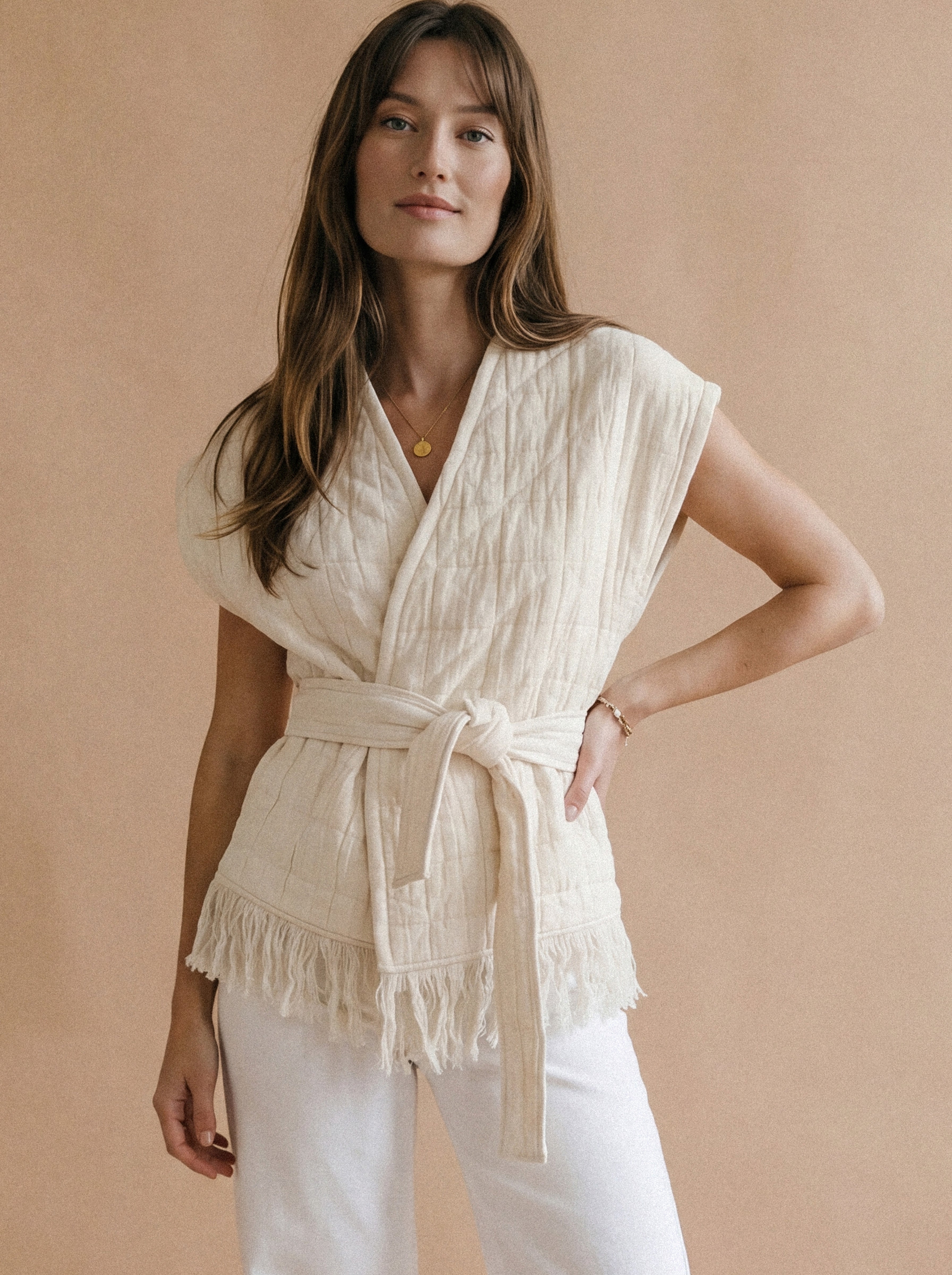 Azusa gilet sand